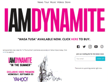 Tablet Screenshot of iamdynamite.com